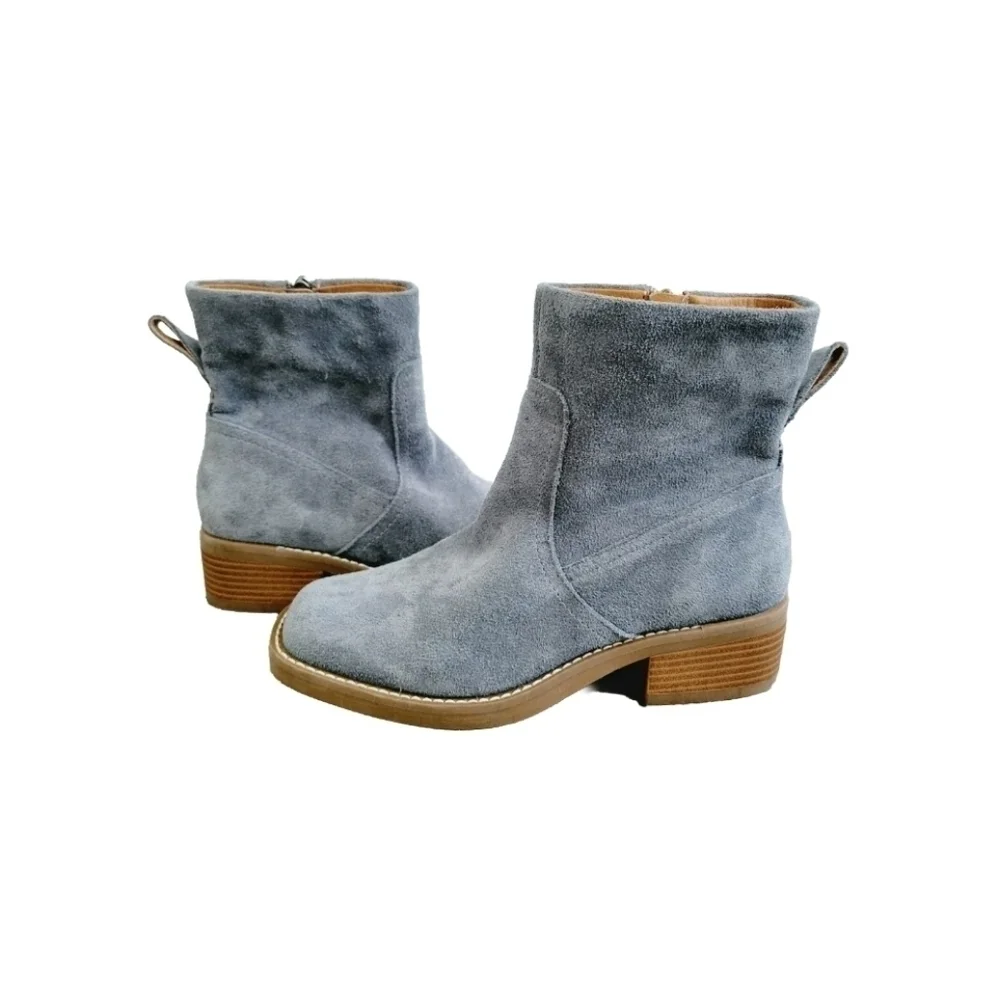 NEW LUCKY BRAND Blue Suede Leather Bootie